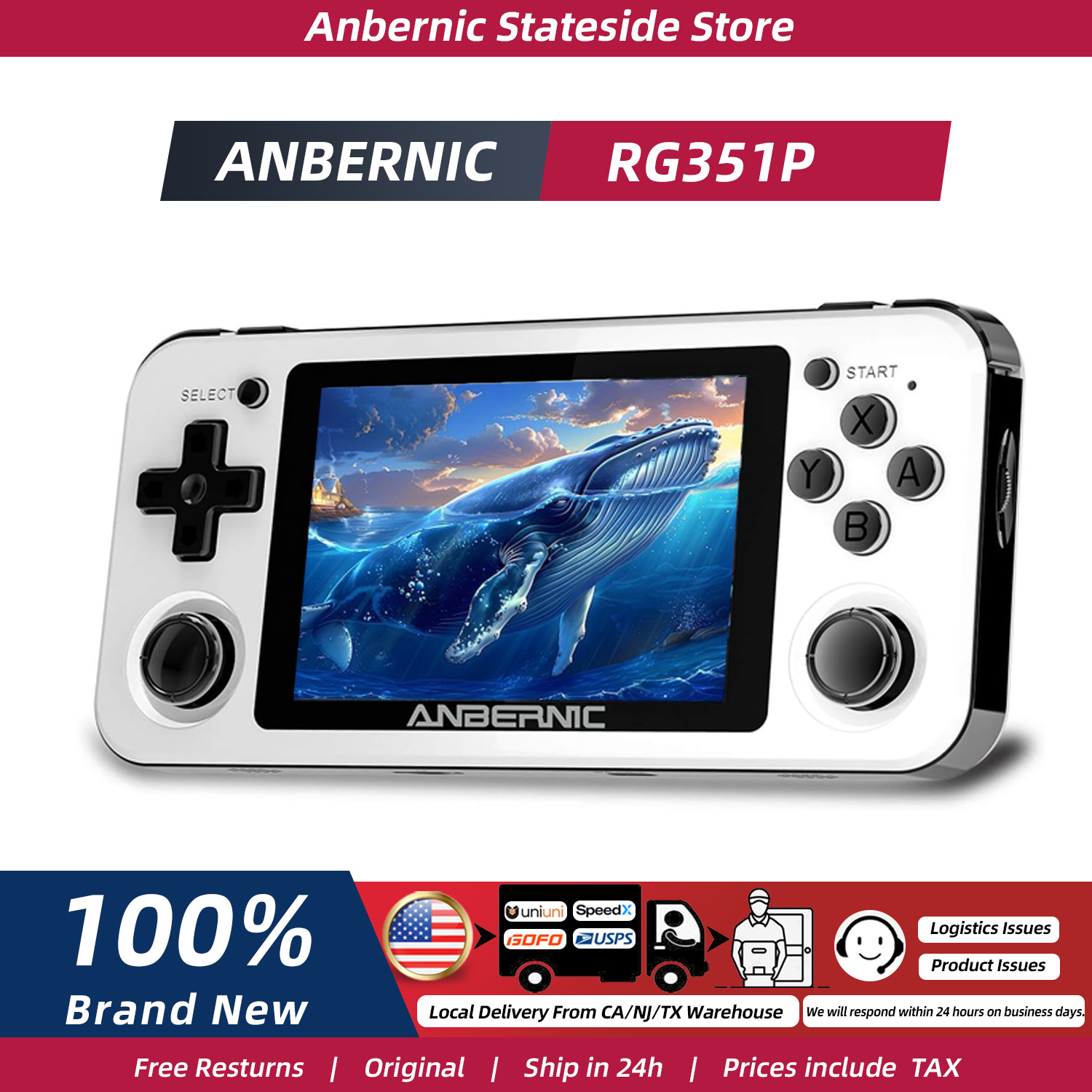 Gaming Console Minecraft - Console di gioco retrò portatile ANBERNIC
