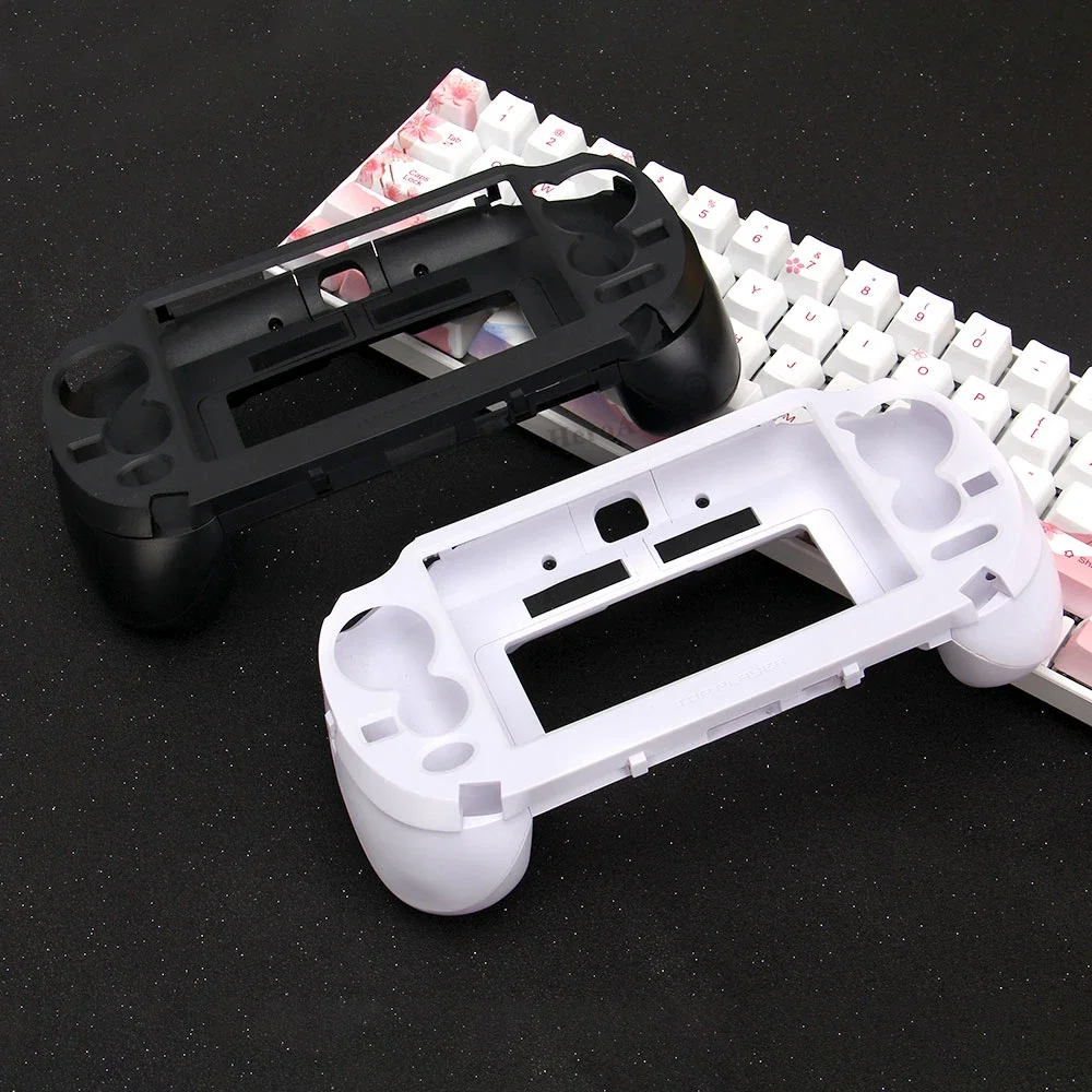 Console Gaming Hand - Custodia Nera/Bianca Satinata con Impugnatura e